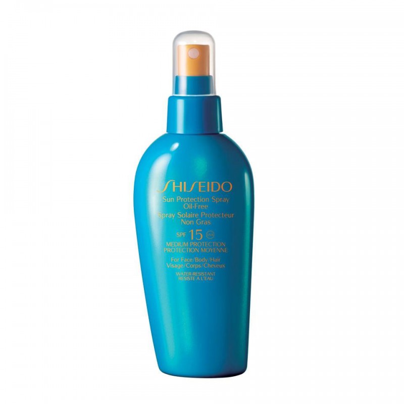 Shiseido Spray fără ulei pentru bronzare SPF 15 Spray de protecție solară