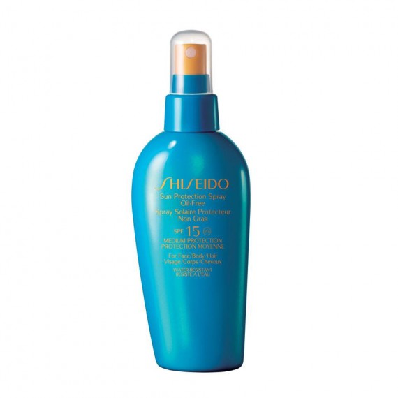 Shiseido Spray fără ulei pentru bronzare SPF 15 Spray de protecție solară