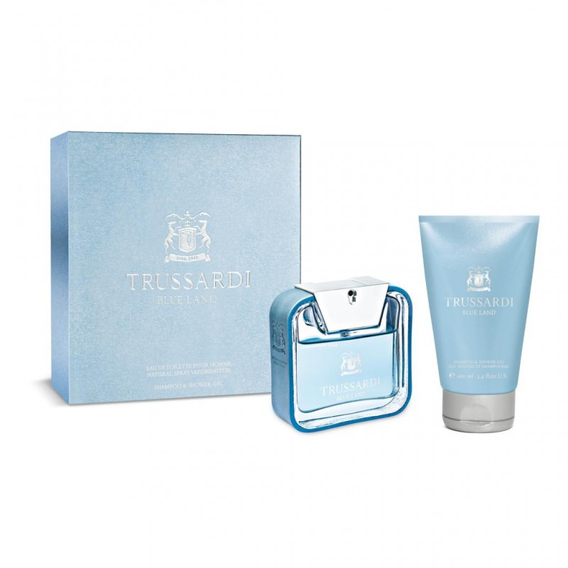 Set cadou Trussardi Blue Land pentru bărbați