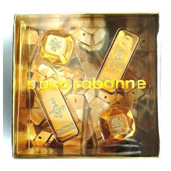 Set de mini parfum Paco Rabanne Lady Million & 1 Million