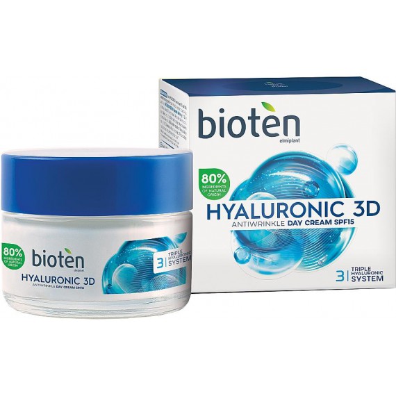 Bioten Hyaluronic 3D Antirid SPF 15 Cremă de față antirid