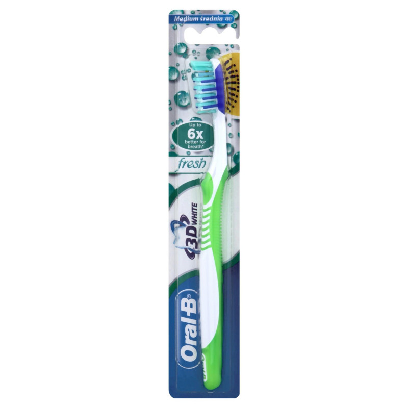 Oral-B 3D White Fresh Periuță de dinți, Volum Mediu 1 bucată