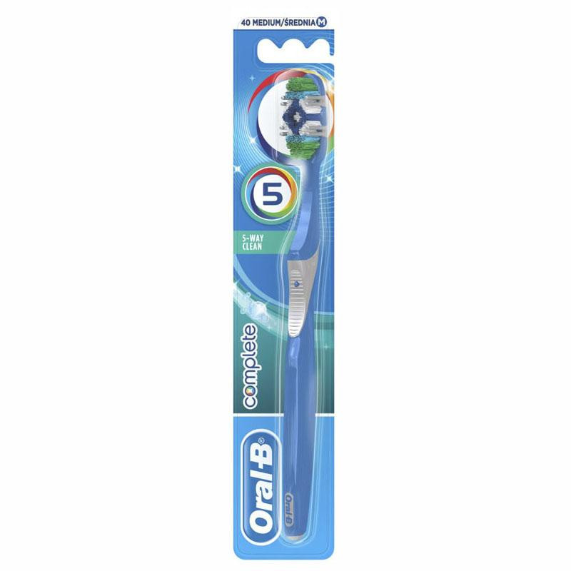 Celan Oral-B Complete în 5 căi Periuță de dinți, Volum Mediu 1 bucată