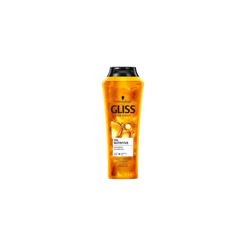 Gliss Oil Șampon nutritiv nutritiv foarte uscat și epuizat, Volum 400 ml