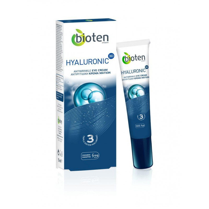 Bioten Hyaluronic 3D Antirid Cremă antirid pentru ochi, Volum 15 ml