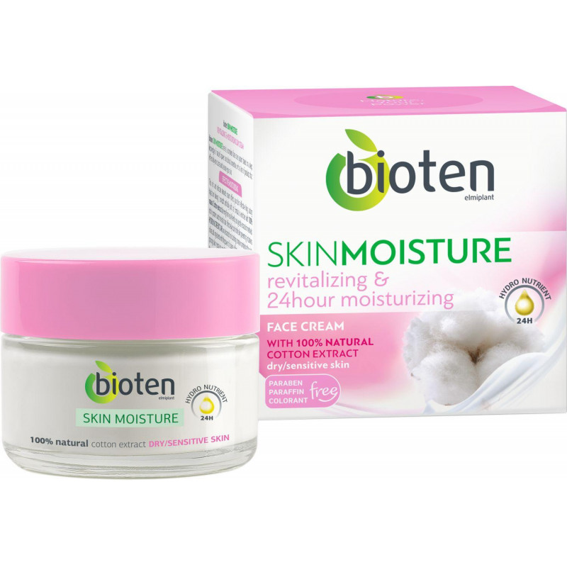 Cremă de față revitalizantă Bioten Skin Moisture pentru piele uscată și sensibilă, Volum 50 ml
