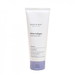 Mary and May White Collagen Cleansing Foam spumă de curățare facială cu colagen marin - Image 1