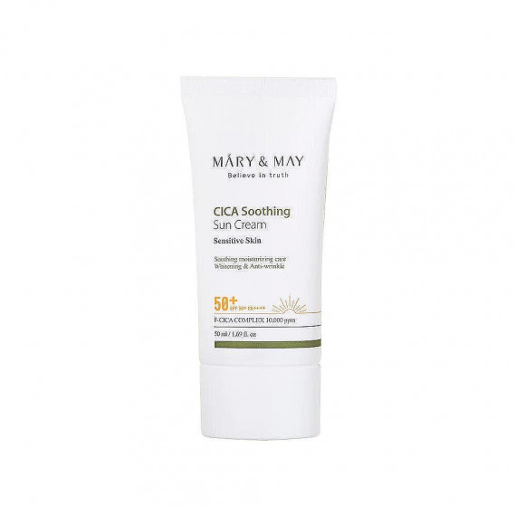 Mary and May CICA Cream solara calmanta SPF50+ PA++++ Asian Centella Cream solara calmanta - Image 1