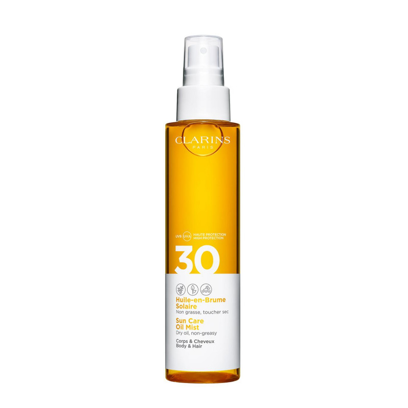 Clarins Sun Care Oil Mist SPF 30 Ulei-spray de protecție solară pentru corp și păr fără ambalaj - Image 1