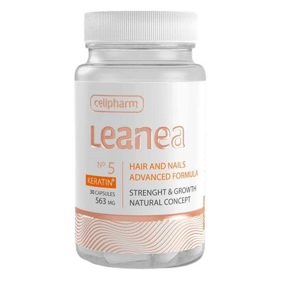 Celipharm LEANEA NO 5 KERATIN + Formula activa pentru intarirea parului si a unghiilor