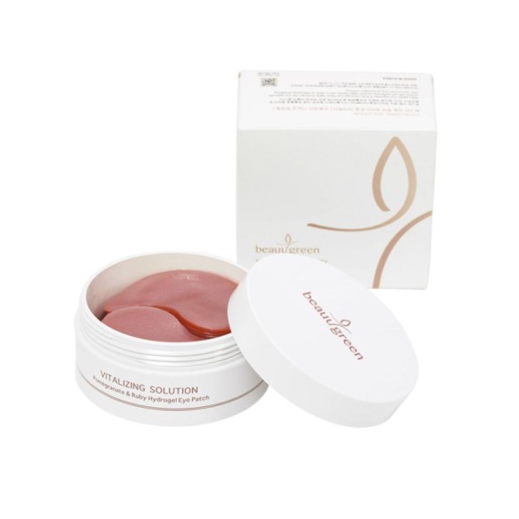 Beauugreen Pomegranate & Ruby Hydrogel Eye Patch plasturi hidrogel pentru ochi cu rodie și rubin