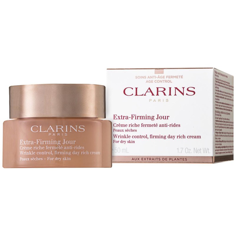 Clarins Extra Firming Jour Rich O zi bogată cremă de față antirid fermitate pentru piele uscată