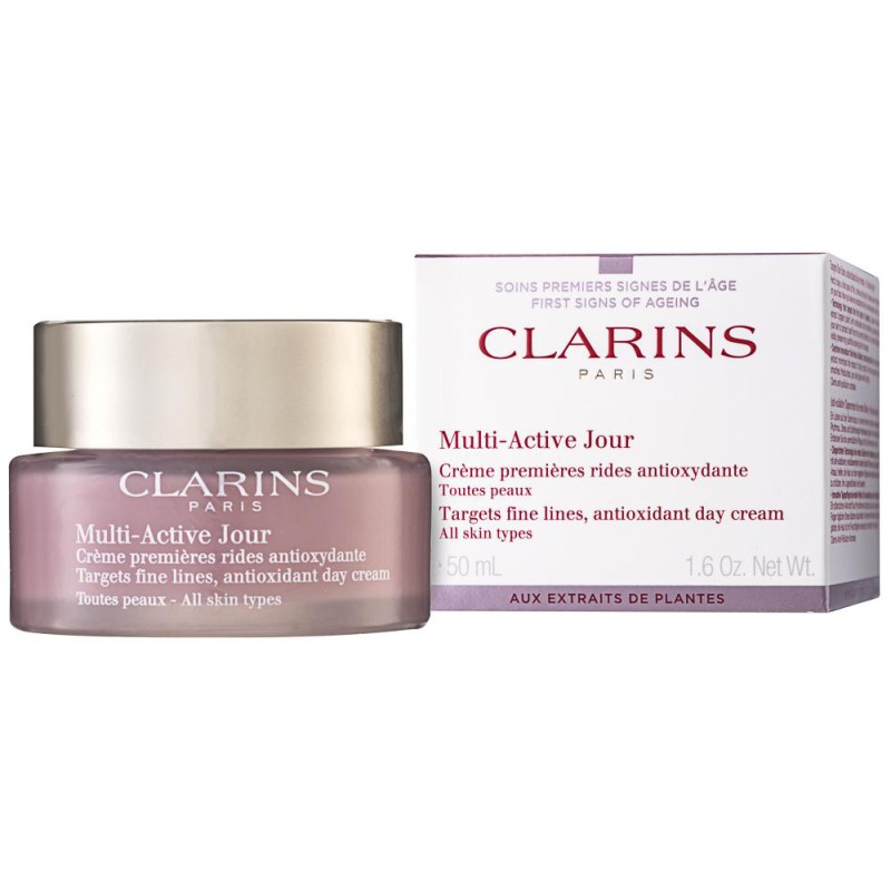 Clarins Multi Active Jour Antioxidant Day Cream Cremă de zi pentru linii fine ale feței pentru toate tipurile de piele