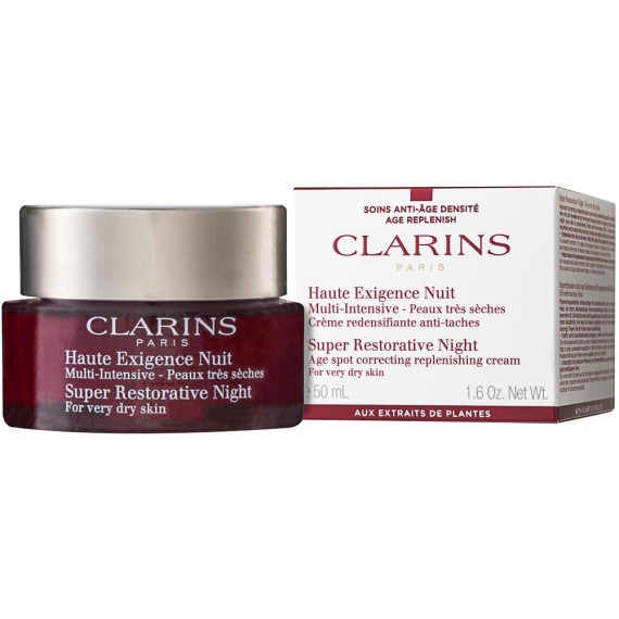 Clarins Super Restorative Night Cream Crema de noapte antirid, reparatoare, cu efect de lifting pentru pielea uscata