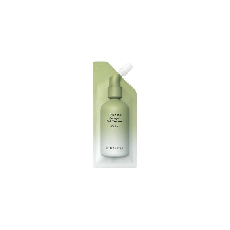 HIDEHERE Green Tea Collagen Gel Cleanser Gel de curățare a feței cu ceai verde și colagen