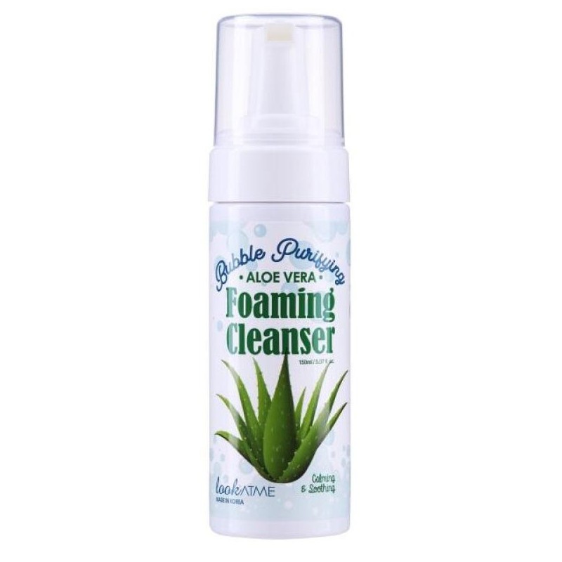 LOOKATME Bubble Purifying Foaming Cleanser Aloe Vera Spuma de curățare a feței cu aloe