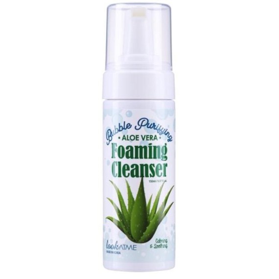 LOOKATME Bubble Purifying Foaming Cleanser Aloe Vera Spuma de curățare a feței cu aloe