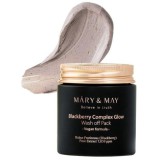 Mary & May Blackberry Complex Glow Wash Off Pack Oo mască de față revigorantă din argilă de mure