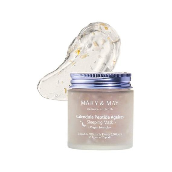 Mary & May Calendula Peptide Ageless Sleeping Mask Masca de fata de noapte cu galbenele si peptide