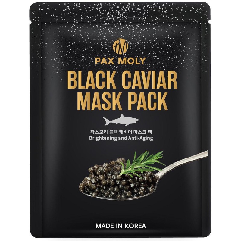 PaxMoly Black Caviar Mask Pack Mască de față cu caviar negru