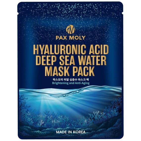 PaxMoly Hyaluronic Acid Deep Sea Water Mask Pack Mască de față cu acid hialuronic și minerale marine