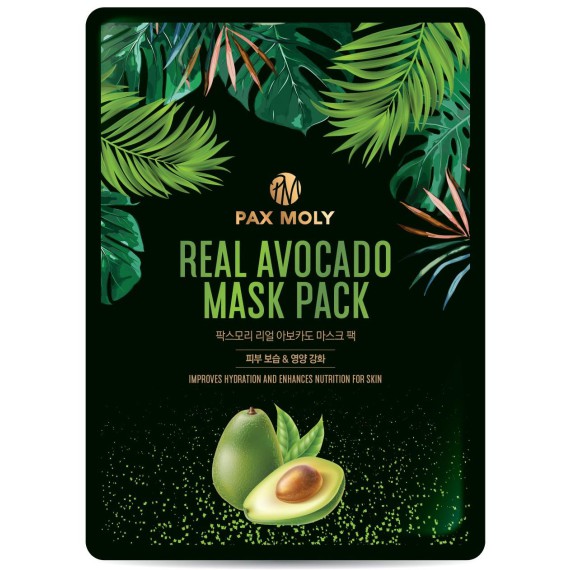 PaxMoly Real Avocado Mask Pack Mască de față cu avocado