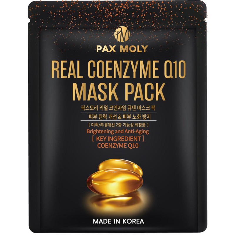 PaxMoly Real Coenzyme Q10 Mask Pack Mască de față cu coenzimă Q10