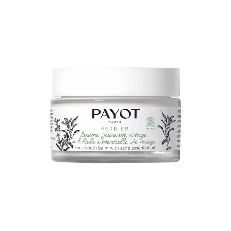 Payot Herbier Organic Face Youth Balm With Sage Essential Oil Balsam de față întineritor cu ulei esențial de salvie