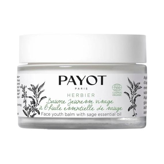 Payot Herbier Organic Face Youth Balm With Sage Essential Oil Balsam de față întineritor cu ulei esențial de salvie