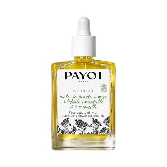 Payot Herbier Organic Face Beauty Oil With Everlasting Flower Essential Oil Ulei de față cu ulei esențial de Helichrysum