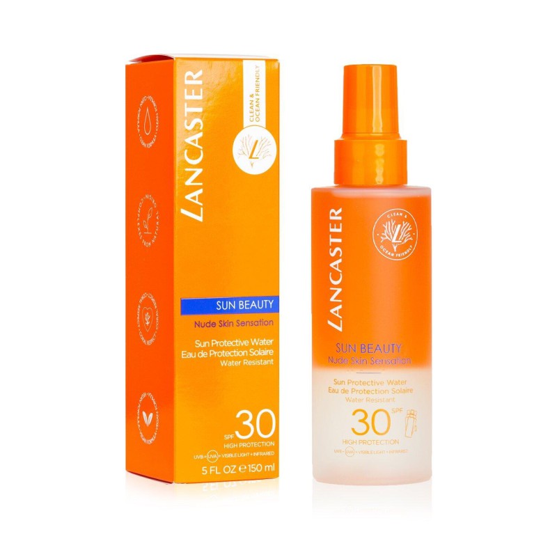 Lancaster Sun Beauty Nude Skin Sensation Sun Protective Water SPF30 Apă de protecție solară Tester Volum 150 ml