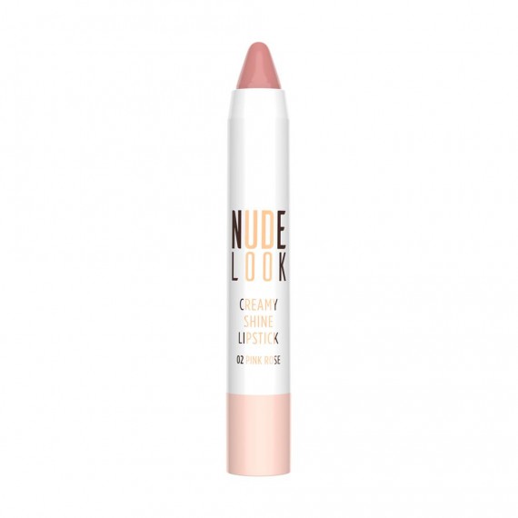 Ruj Golden Rose Nude Look Creamy Shine cu efect de strălucire