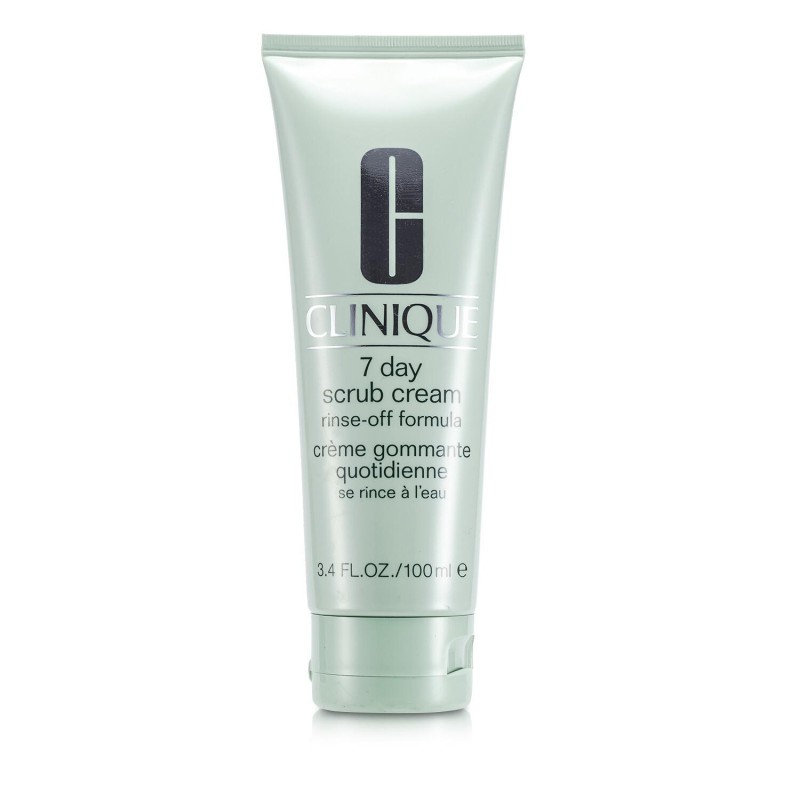 Clinique 7 Day Scrub Cream Rinse Off Formula Scrub facial Tester, Volum 100 ml