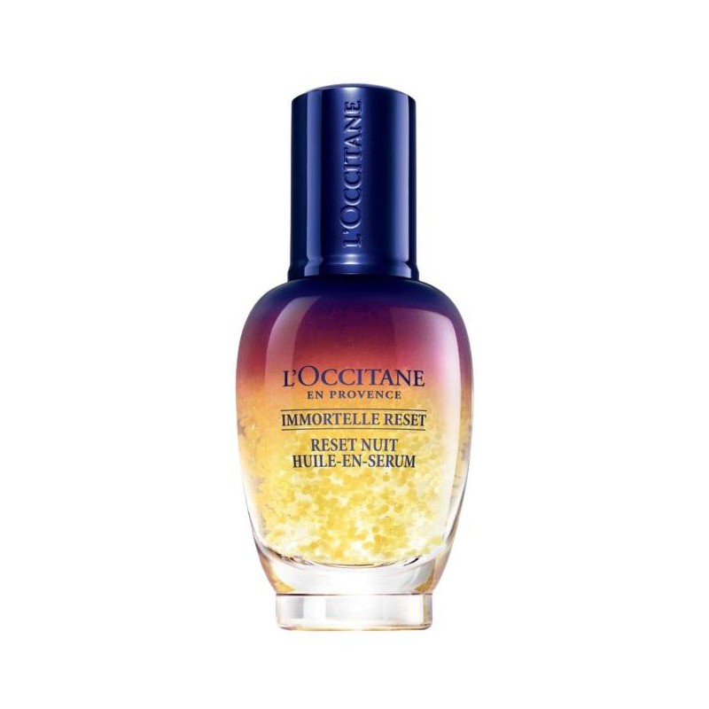 L`Occitane Immortelle Overnight Reset Oil-In Serum Ser de noapte bifazic pentru fata fara ambalaj