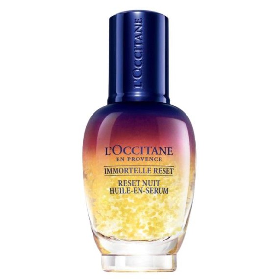 L`Occitane Immortelle Overnight Reset Oil-In Serum Ser de noapte bifazic pentru fata fara ambalaj