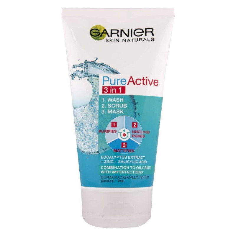 Garnier SKINNAT PURE Produs de curățare 3 în 1 Volum 150 ml