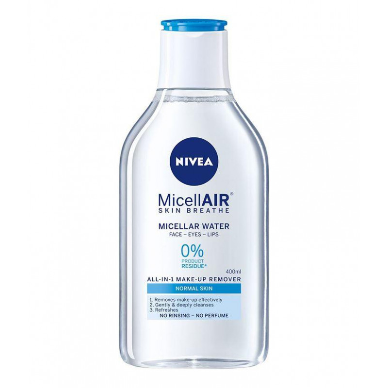 NIVEA MicellAir Apă micelară pentru piele normală, Volum 400 ml