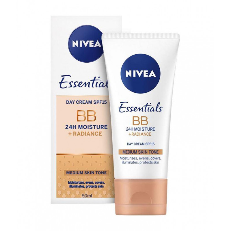Cremă de față NIVEA BB ton deschis Volum 50 ml