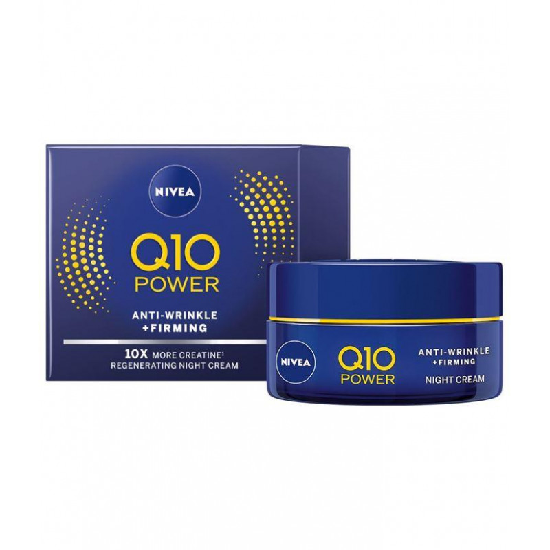 NIVEA Q10 Power Cream de noapte antirid, Volum 50 ml