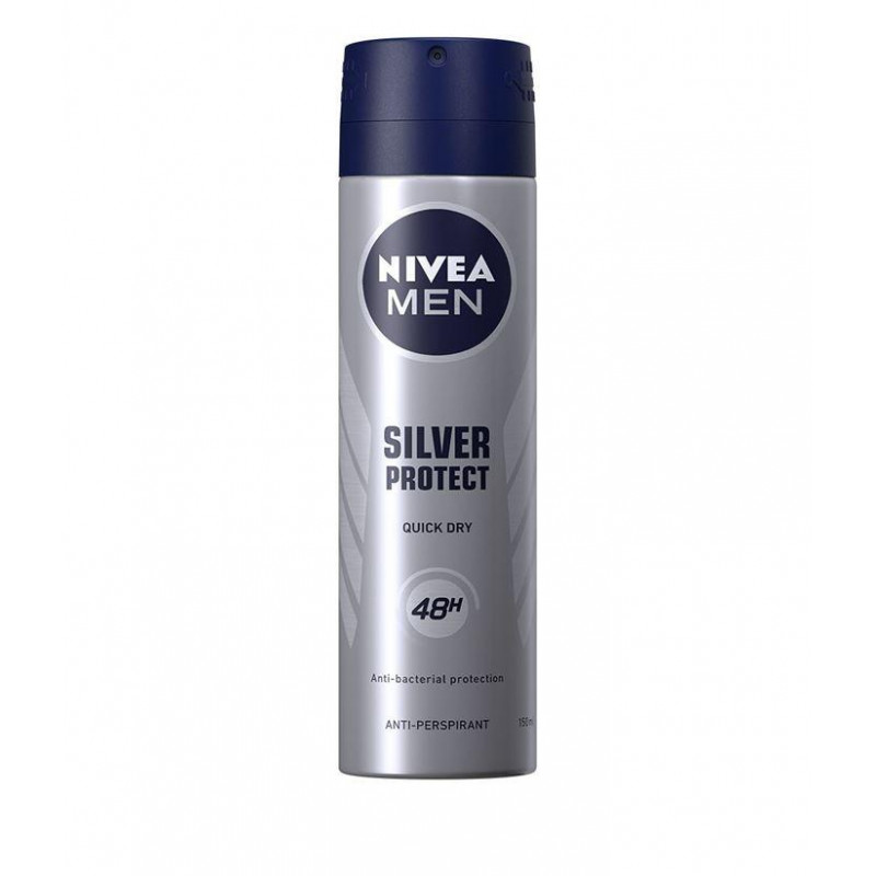 NIVEA MEN Deo Spray Silver Protect, Volum 150 ml