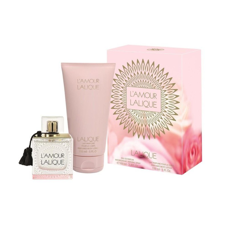 Lalique L`Amour Set cadou pentru femei Volum EDP ​​​​100 ml + 150 ml loțiune de corp