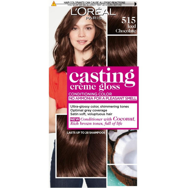L\'Oréal CASTING CREAM GLOSS 515 Ciocolată cu gheață, Volum 1 bucata