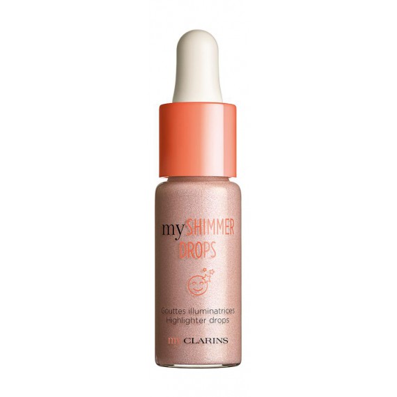 Clarins My Clarins My Shimmer Drops Highlighter Drops 01Pinky Shine Highlighter fără ambalaj