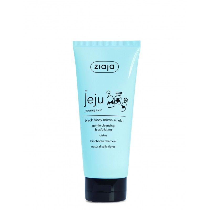 Ziaja Jeju Micro-peeling corporal cu cărbune activat