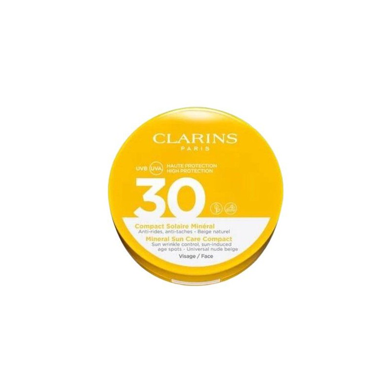 Clarins Mineral Sun Care Compact SPF30 Fond de ten pentru protectie solara fara ambalaj