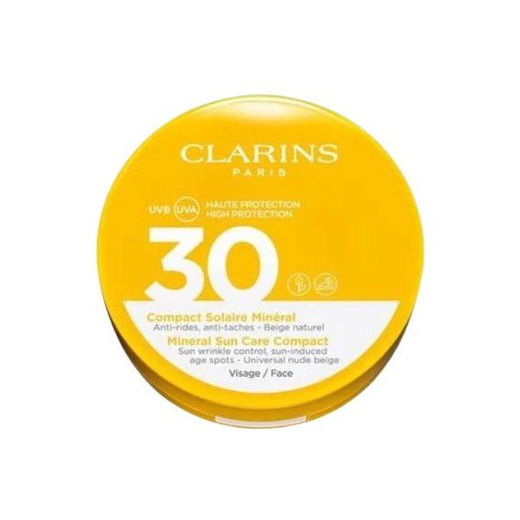 Clarins Mineral Sun Care Compact SPF30 Fond de ten pentru protectie solara fara ambalaj