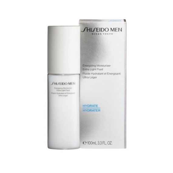 Shiseido Men Energizing Moisturizer Extra Light Fluid Lichid facial hidratant pentru regenerarea pielii pentru bărbați