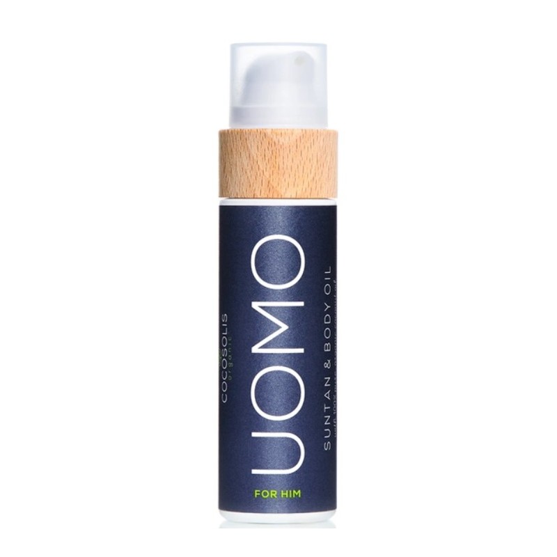 Cocosolis Uomo Tanan & Body Oil Ulei organic pentru un bronz rapid, saturat, hidratat și hrănit Volum 110 ml