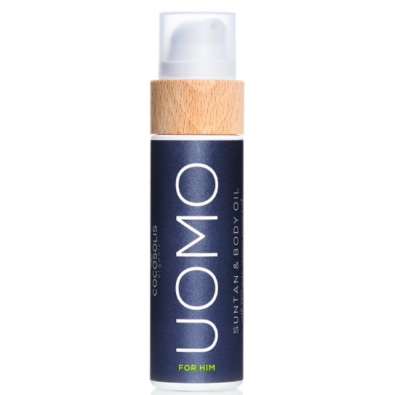 Cocosolis Uomo Tanan & Body Oil Ulei organic pentru un bronz rapid, saturat, hidratat și hrănit