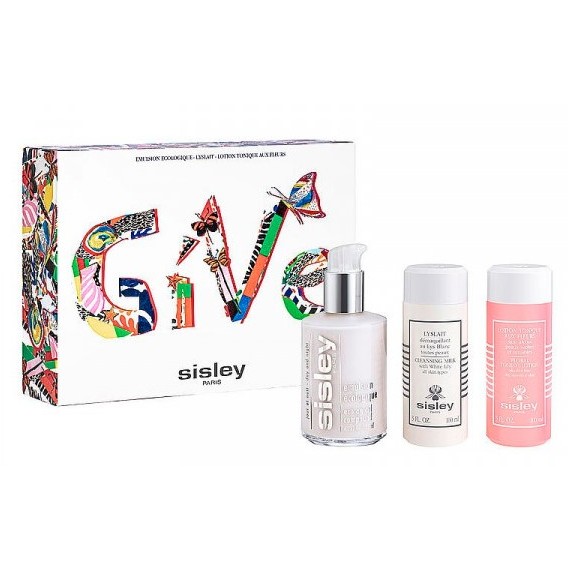 Sisley Set Lait Démaquillant 125 Ml + Tonique Aux Fleurs 100 Ml + Emulsion Ecologique 125 Ml Kit